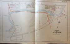 ORIGINAL 1903 YORK PA CLUB ATLÉTICO SPRING GARDEN TOWNSHIP COOKE HOUSE MAPA ATLAS