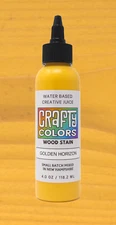 Bright Amber Wood Stain - Crafty Colors Vibrant Water Based Wood Stains