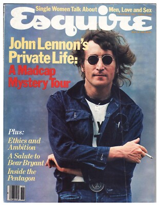 Vintage ESQUIRE Magazine (Nov1980) JOHN LENNON's Private Life JANE