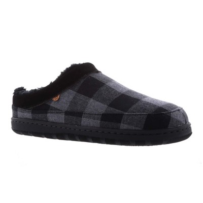 Lamo Julian Clog Wool Men's Slippers Charcoal Plaid - 13 Medium