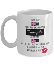 Trumpet Mug, Trumpet Coffee Mug, Trumpet Gifts, Cute Trumpet Gift