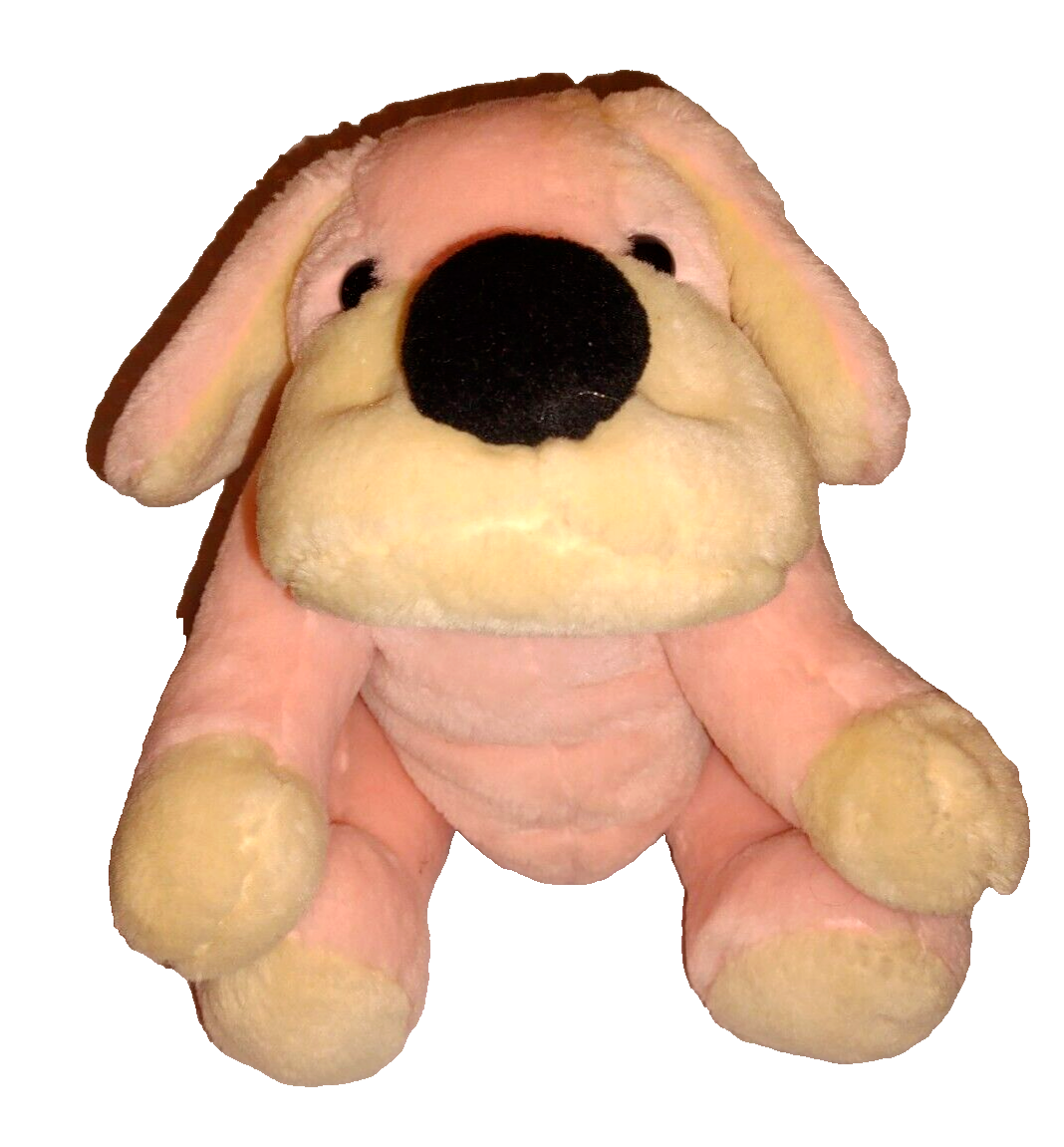 FAO Schwarz PENELOPE Jointed Pink 11in Puppy Dog Stuffed Plush