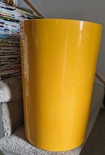 KARTELL Milano Colombini Space Age 15" Trash Can Waste Bin MCM Mustard Yellow 