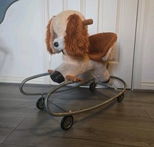 Vintage Clairbois Rocking Push Along Dog Rolling Rocker 