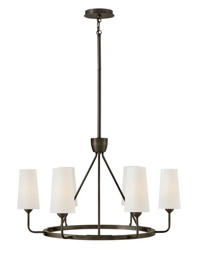Hinkley Lighting 45006 Lewis 6 Light 29"W Ring Chandelier - Brass - Picture 3 of 3