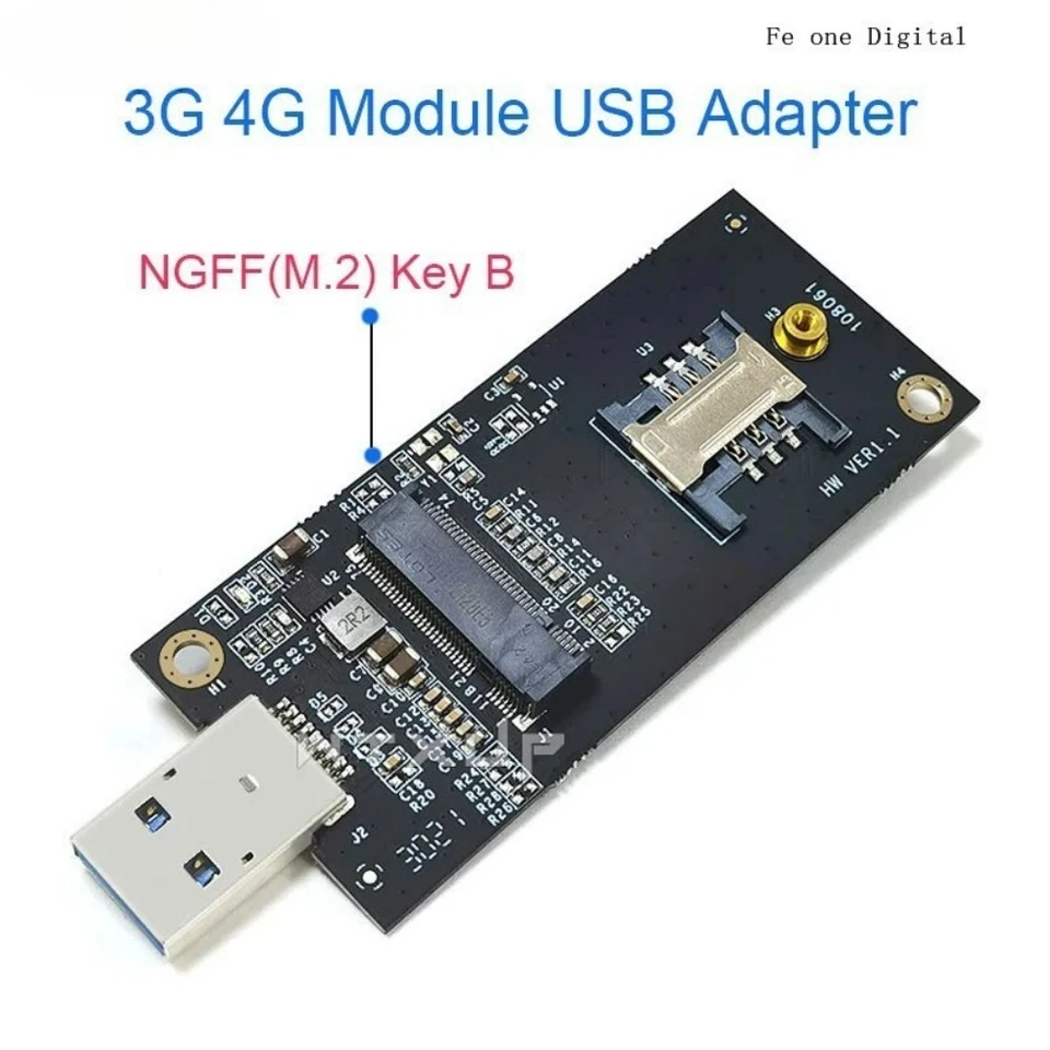 NGFF To USB Adapter with SIM Card Slot Adapter Ngff M.2 4G 3G 4G Module Wifi - Image 2 of 4