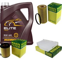Mann Inspektionspaket 5L Mannol Elite 5W-40 FüR Audi A3 2.0 FSI VW EOS Passat