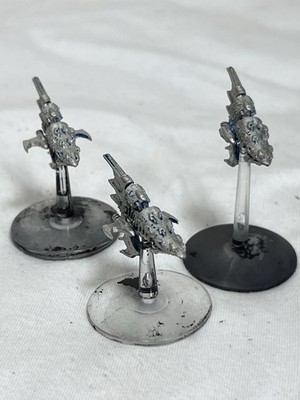 Battlefleet Gothic Eldar Aconite Frigate x3 - Stripped  - Assembled GW