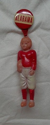 Vintage Alabama Celluloid Football Player Pin