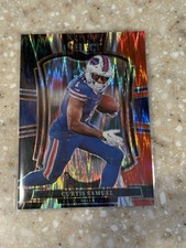 2025 Select Curtis Samuel Premier Level Black & Red Prizm Shock #184 - Bills