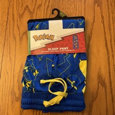 Pokemon Pikachu Blue Pajama Sleep Pants Size XL 40/42 New