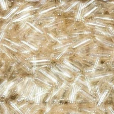 Size 1 Empty Capsules BULK - Clear Empty Vegan Capsules - Bulk - 125,000 Count