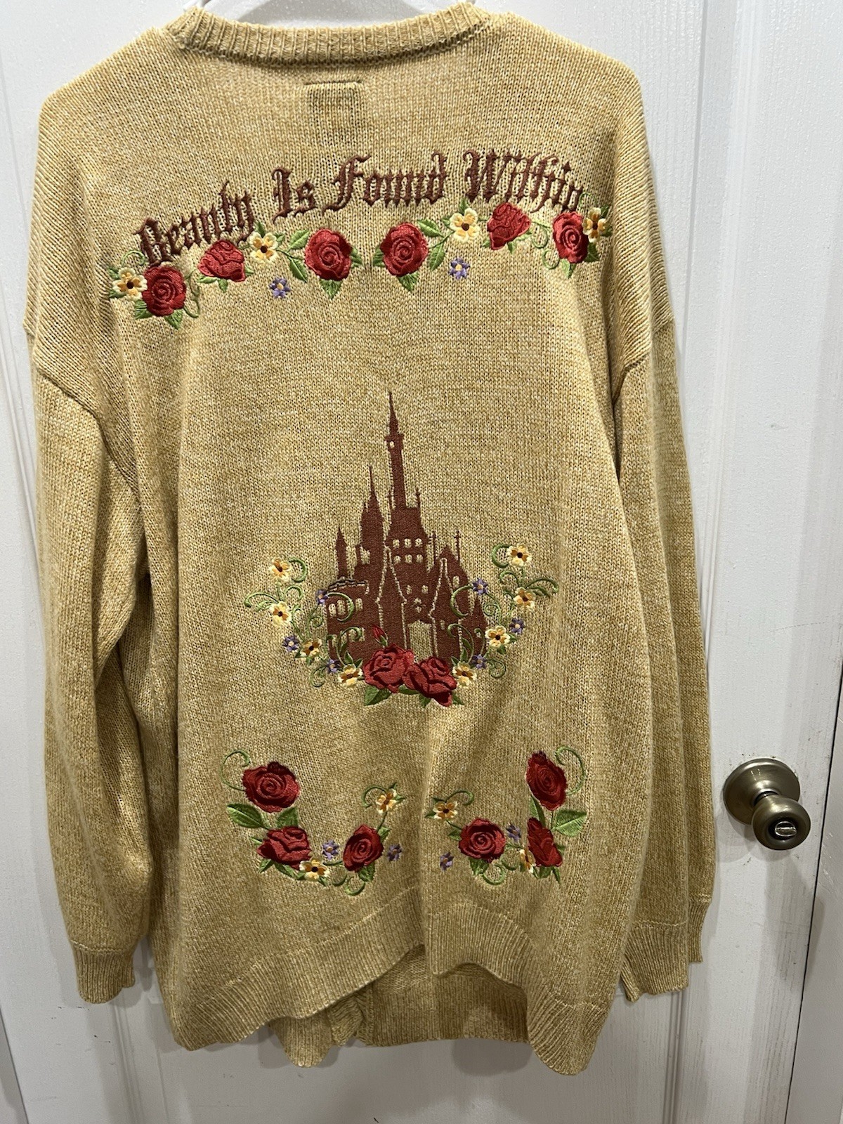 Disney Beauty And The Beast Roses & Friends Cardi… - image 7