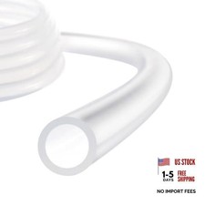 Silicone Tubing,Pure Silicon Tube High Temp Silicone 1/2" ID x 5/8" OD 5 Feet