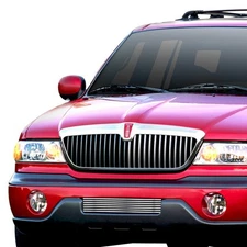 For Lincoln Navigator 98-02 Bumper Grille 1-Pc Chrome Polished 8x6 mm Horizontal