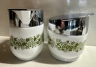 Gemco Pyrex Corelle Spring Blossom Crazy Daisy Cream Sugar Set Vintage MCM USA