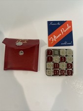 Fifteen Puzzle, metal enamel slide puzzle with pouch
