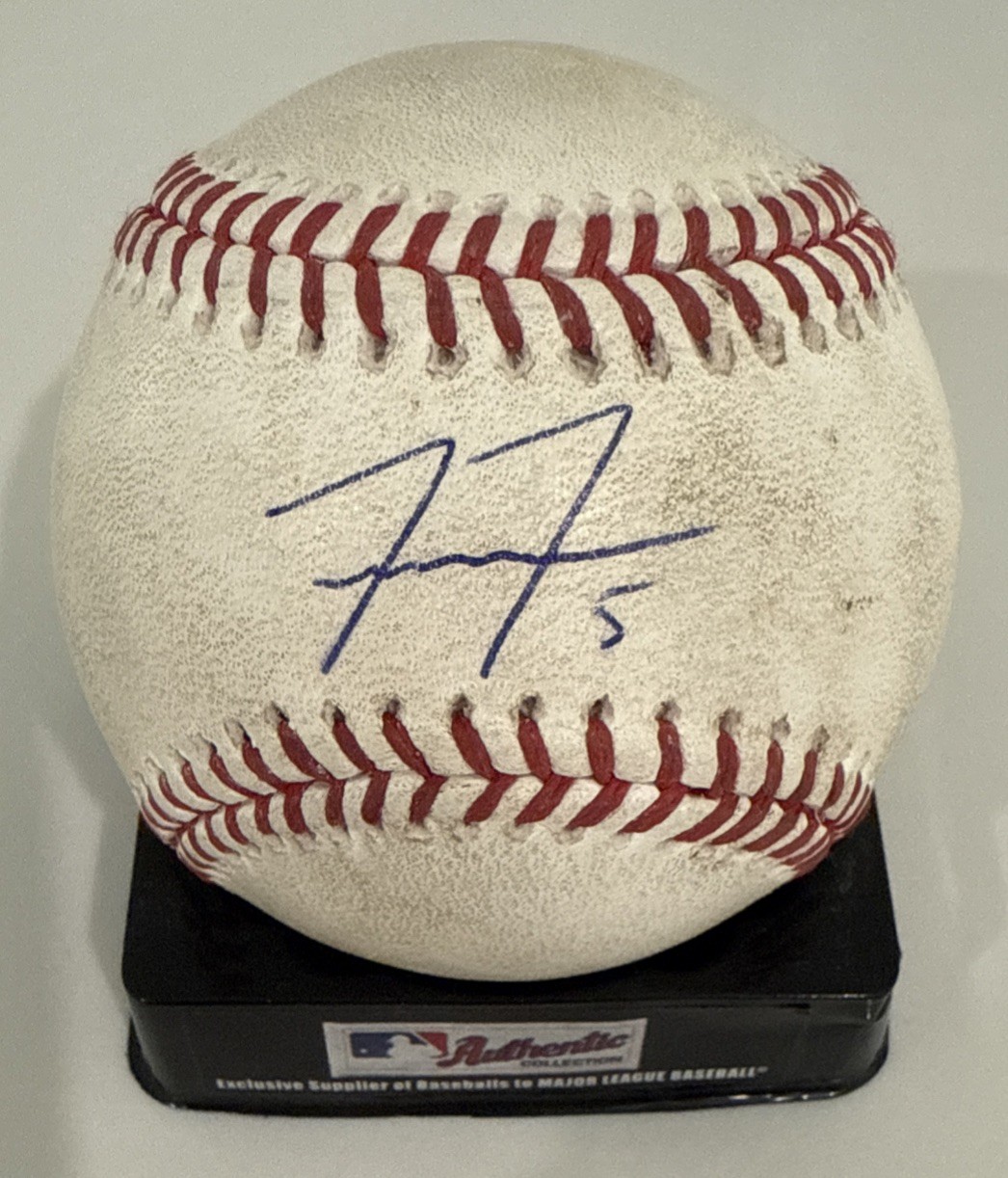 Freddie Freeman Autographed Signed Los Angeles Dodgers BALL GAME USED DODGERS CERTIFIED MLB HOLOGRAM & PSA/DNA 