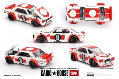 Kaido House 211 Hakosuka Nissan Skyline 2000 GT-R KPGC10 - Neu OVP - Mini GT 