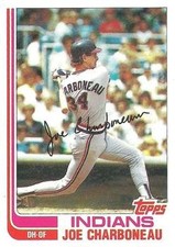 Joe Charboneau 1982 Topps 630 Cleveland Indians Baseball Card