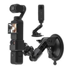 Suction Cup Mount for Action Cameras - Windshield Dash Holder Kit with Adapter f