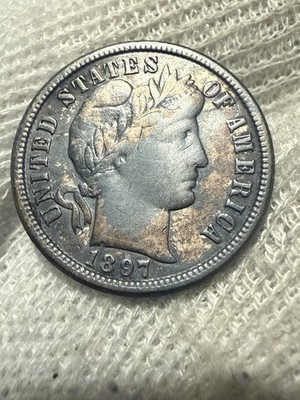 1897-O Barber Dime - Scarce  Key Date  No Reserve High Grade Original