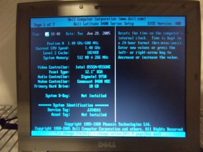 Vendo portátil DELL LATITUDE D400, pentium 4 de 1.6ghz, wifi