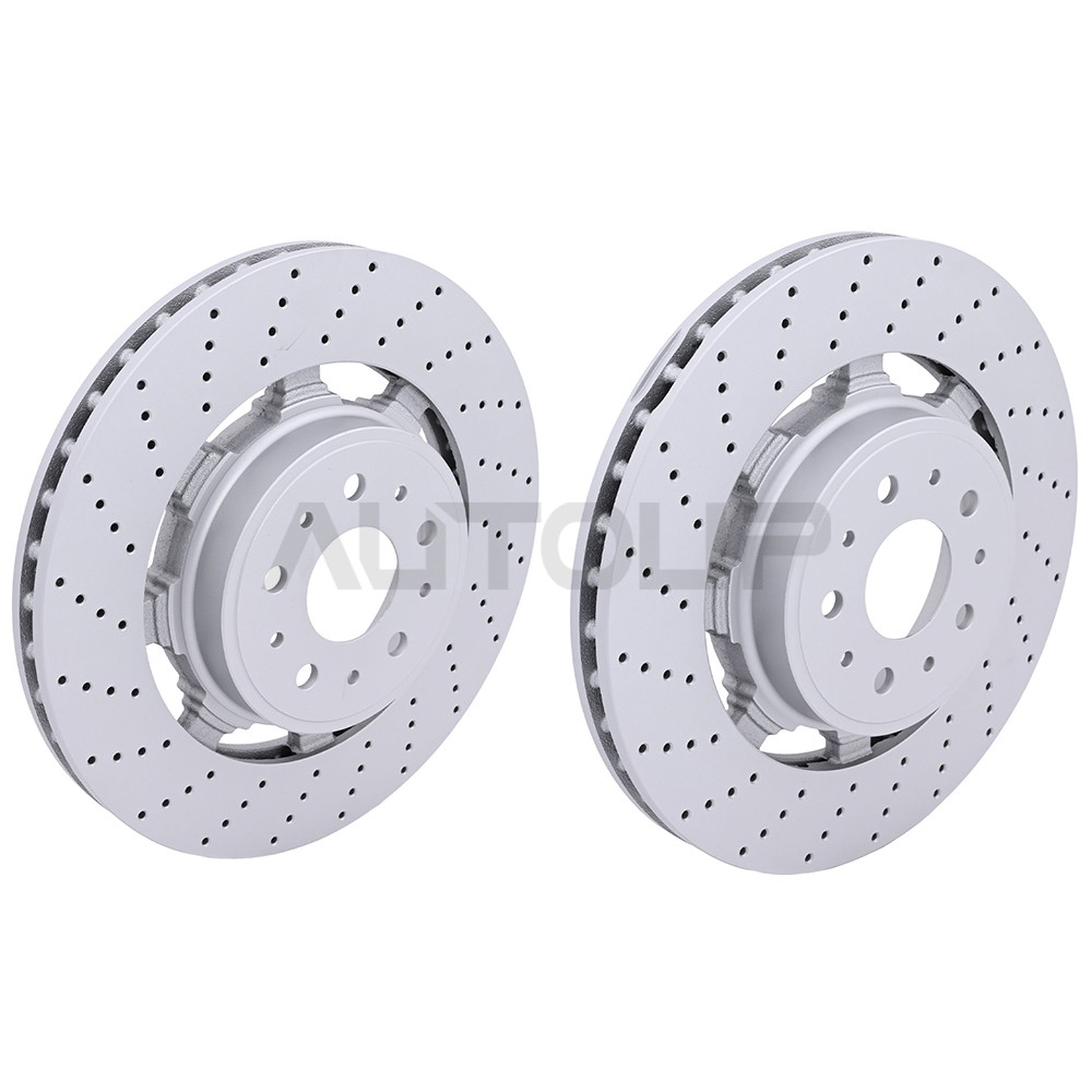 For Maserati Granturismo Quattroporte GranCabrio 235318 Front Brake Rotors Set