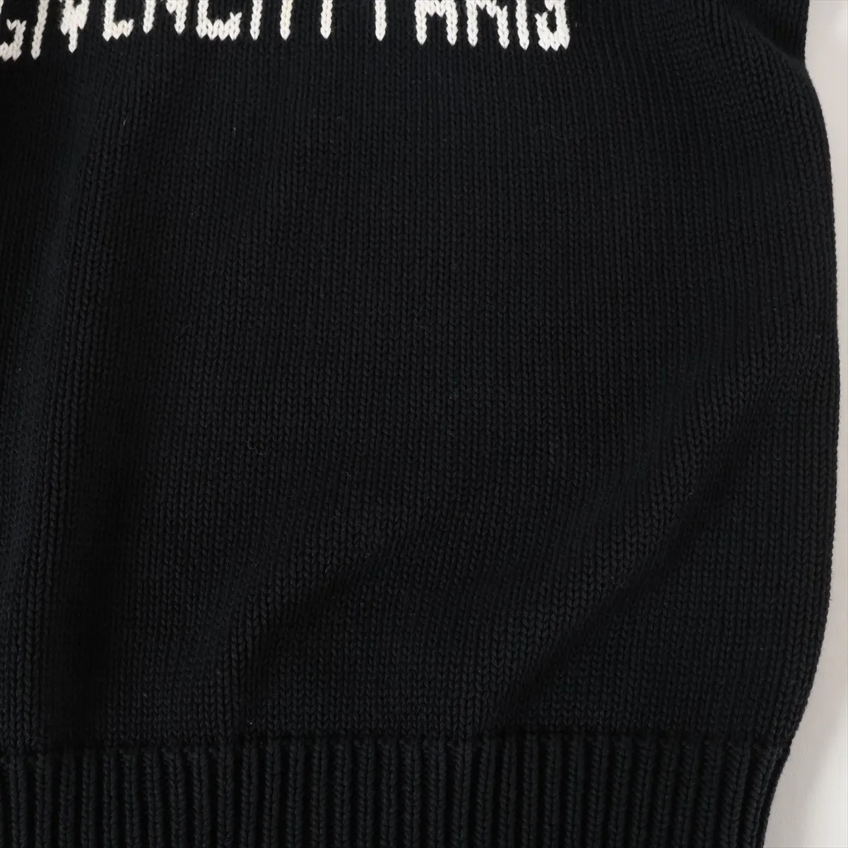 Givenchy Cotton Knit S Ladies' Black × White  17Y 7899 557 Damage processing The thumbnail 8