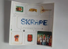 skrape - 2001 peel off sticker set - new killer amaerica - brand new
