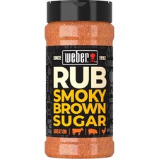 Weber Smoky Brown Sugar BBQ Rub 12 oz Seasoning for Beef Pork Chicken