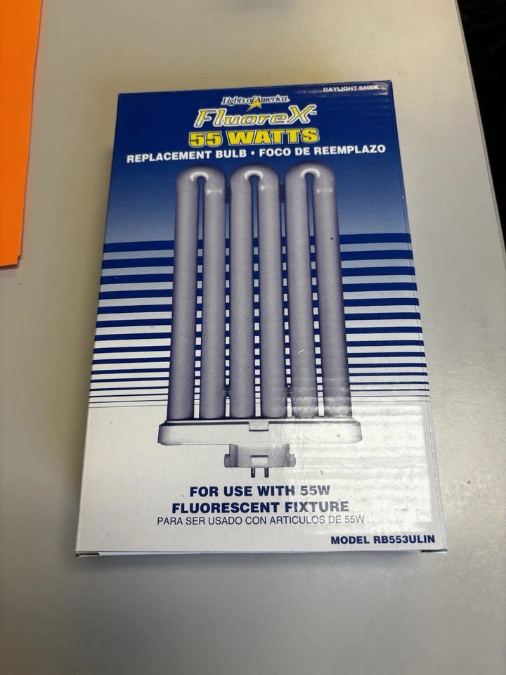 Luces de América Fluorex 55 vatios bombilla de repuesto luz diurna 6400k Foto 3 de 4