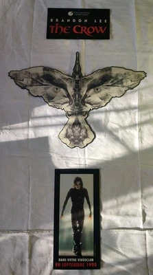 Vidéoclub PLV Double Face Brandon Lee The Crow En Vidéo BE 1995 - Photo 1/4