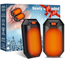 2 In 1 Rechargeable Hand Warmers Ergonomic Portable Heating For Cold Weather