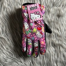 Hello Kitty By Sanrio Girls Snow Gloves Size Large/XL Pink