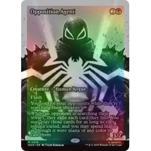 FOIL OPPOSITION AGENT (BORDERLESS) Marvel Universe Magic MTG MINT