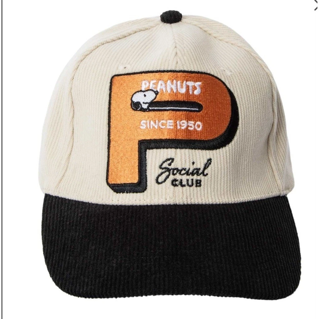 ONOMATO! Berretto Snoopy Peanuts Euro Germania - Baseball Cap Unisex Bianco, Taglia Regolabile 56-58 - 3