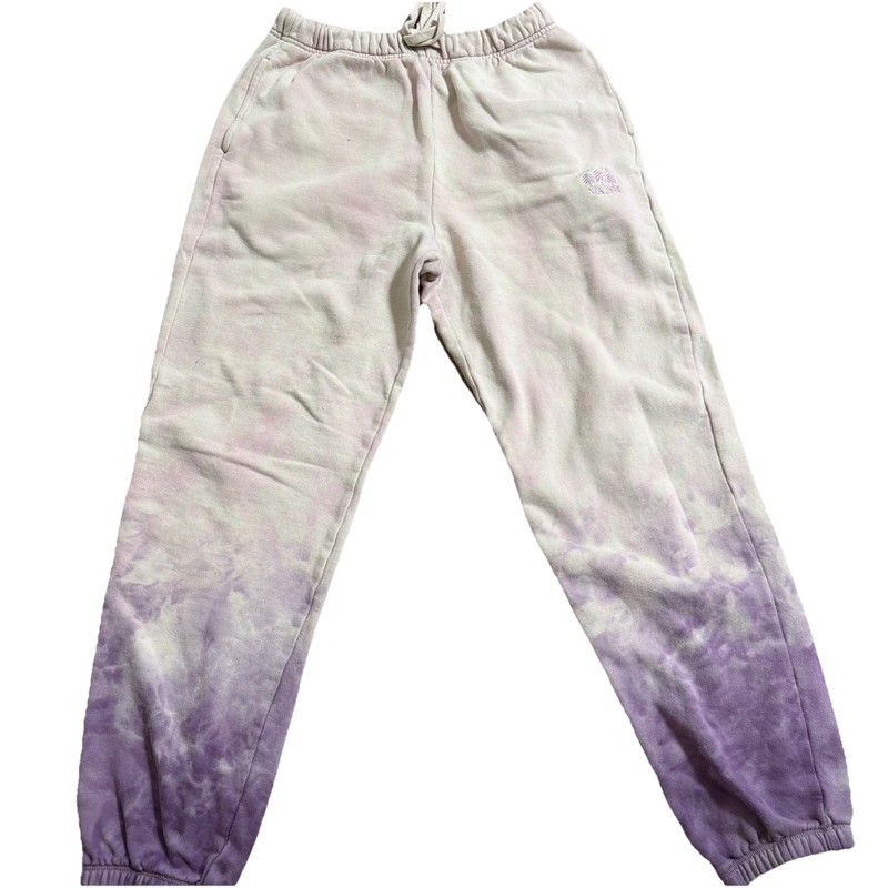 VANS Jogger Sweatpants Drawstring Tie Dye Purple White Extra Small XS