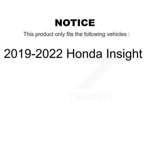 Front Rear Ceramic Brake Pads Kit For 2019-2022 Honda Insight - Picture 2 of 17