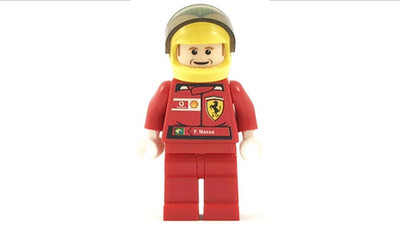 Lego Minifigur F. Massa Minifigur rac036s1 - Lego F1 Ferrari