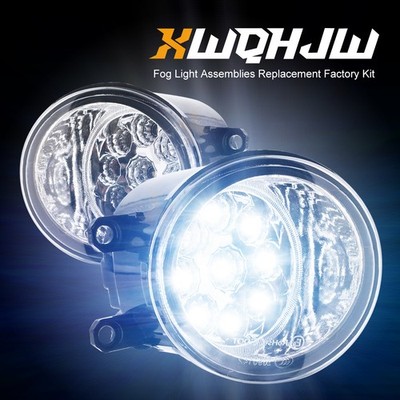2pcs LED Driving Fog Light Lamp Front Bumper Light Left Driver + Right Side