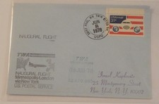 Saint Paul Minnesota to London England June 8 1978 first flight airmail