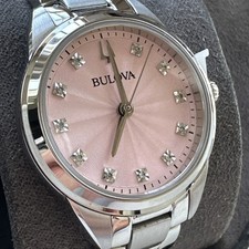 Bulova Women's Sutton Quartz Silver Watch 28MM 96P249