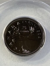 1994 Canada 25 Cents Graded MS 68 by ANACS Proof Like