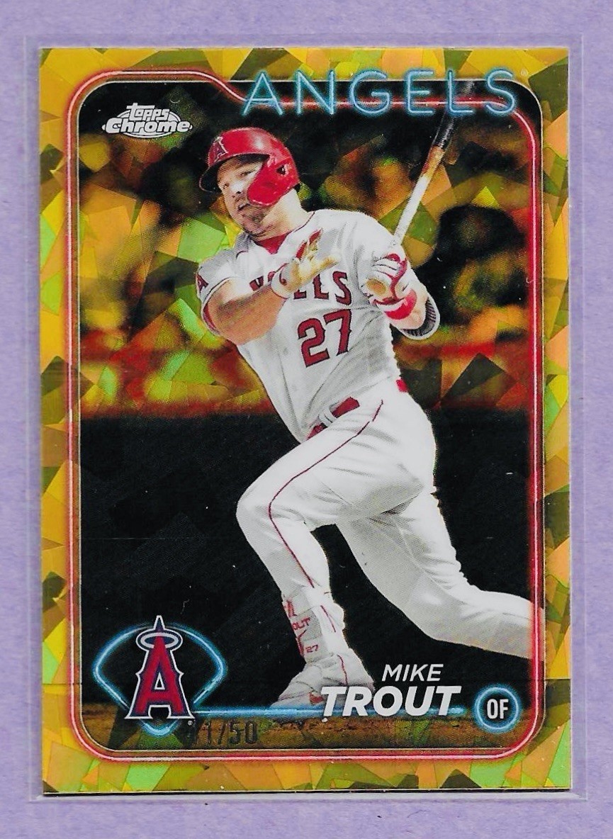2024 Topps Chrome Sapphire Edition Gold Mike Trout Angels 41/50