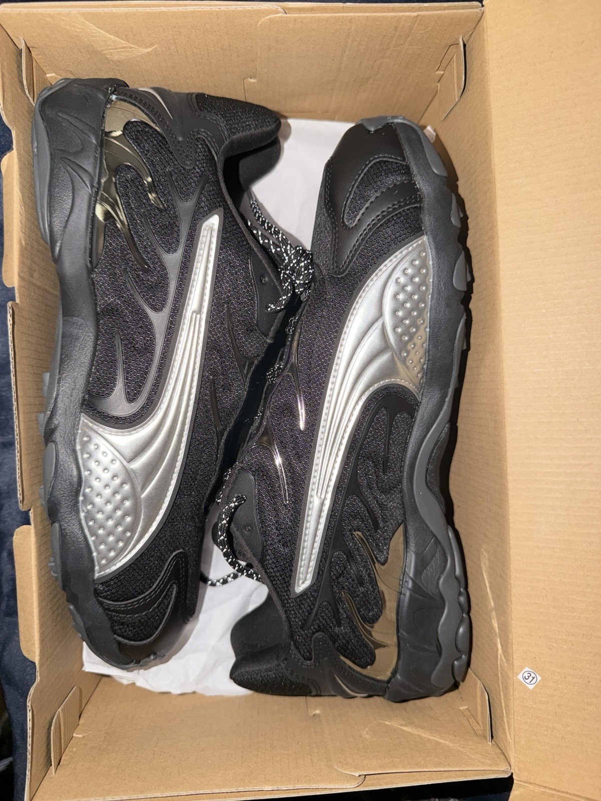 PUMA Inhale Smile Black Silver Size 11 Brand New In Box