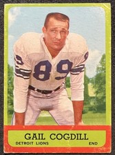 1963 TOPPS BOBBY GAIL COGDILL (DETROIT LIONS) #28 VG