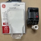 GE 20 Amp Double Pole Ground Fault Breaker with Self-Test
