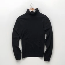 Lands' End 100% Cashmere Roll Neck Turtleneck Sweater - Men's Medium