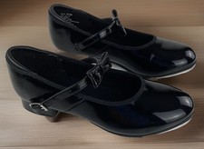 Tap Shoes Weissman Mary Jane style W700 Shiny Patent Bow Girl/Women 6A Medium